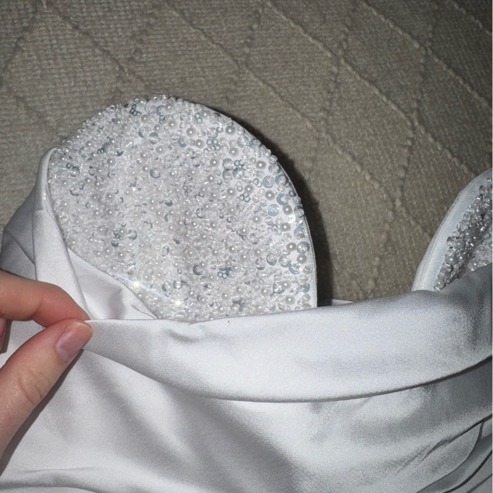 Oh Polly Tirza White Strapless Mini Dress - Picture 3 of 8